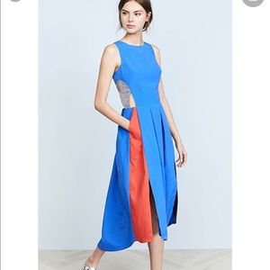 Katherine Kidd Hope Midi Dress Cobalt Sz 8 NWT